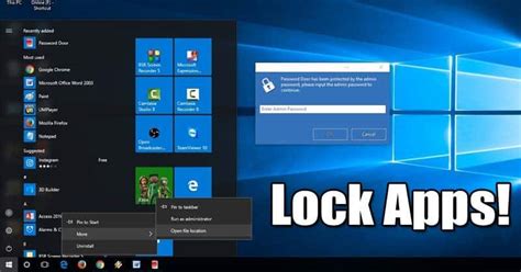 How to Lock Specific Apps in Windows 10 .